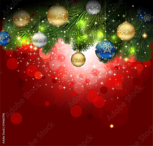 Magic Christmas Background.