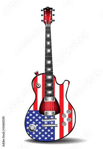 American electric guitar