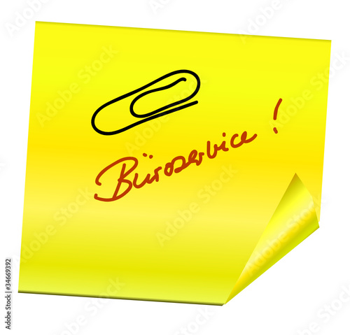 Haftnotiz - Büroservice