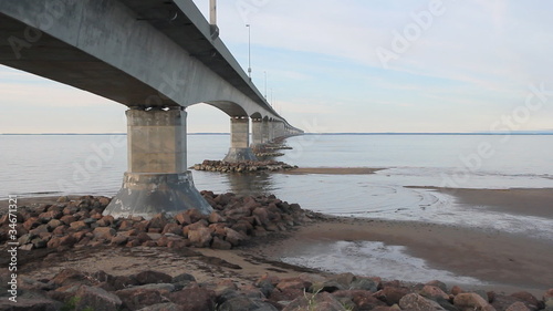 Confederation bridge linking New Brunswick and PEI.