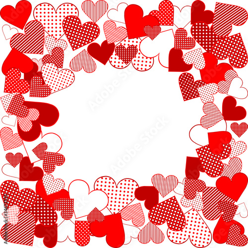 Love background with hearts