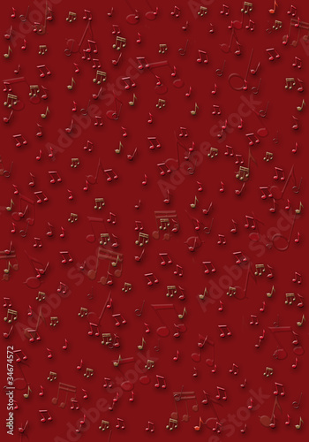 fondo note rosso