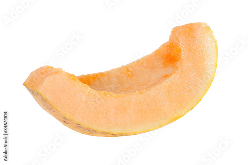 melon on a white background