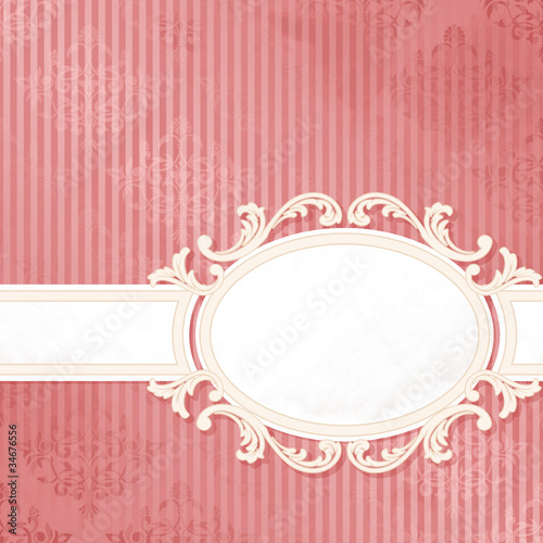 Antique pink wedding banner