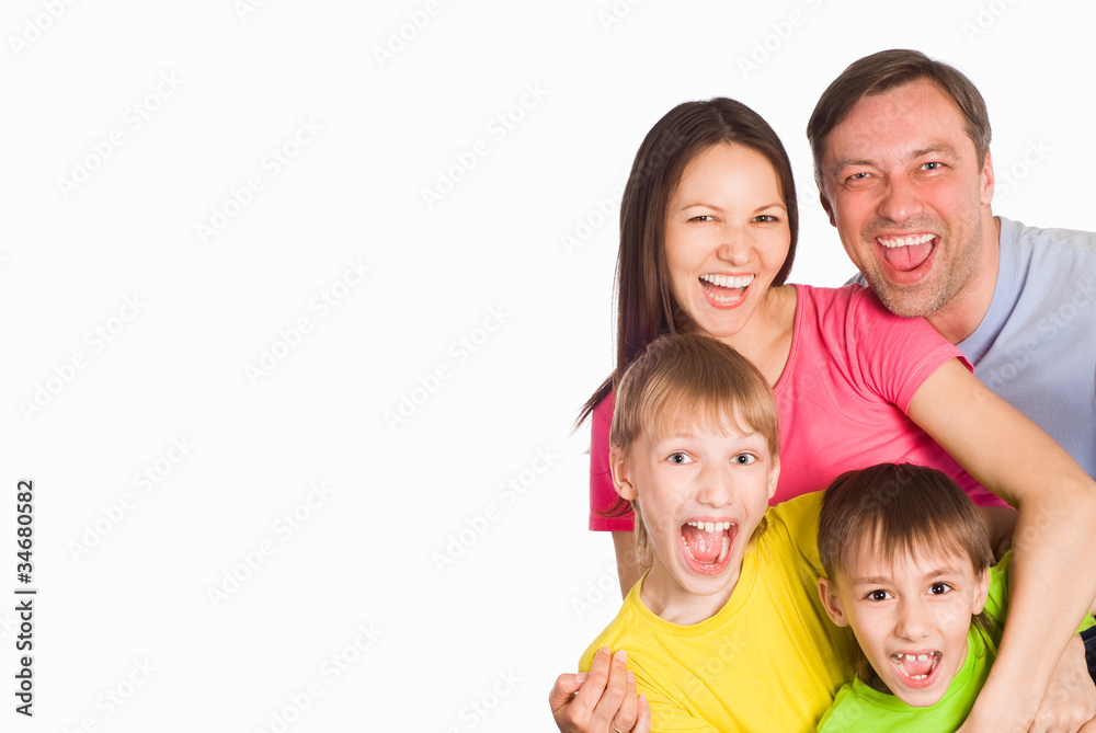 happy family portrait