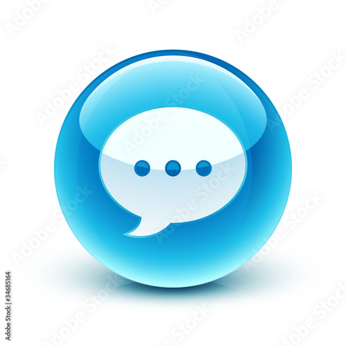 Obraz na płótnie icône conversation / speech bubble icon w salonie