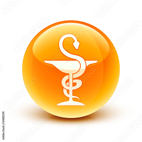 icône caducée / caduceus icon
