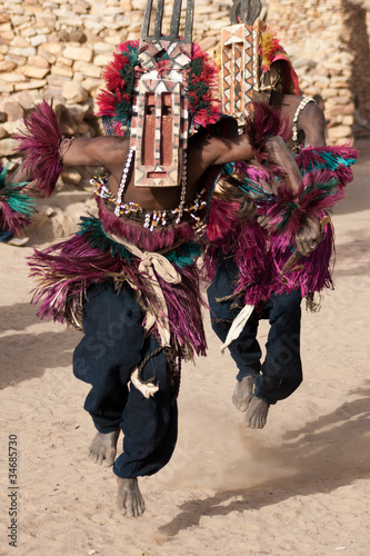 Antelope mask and the Dogon dance, Mali.