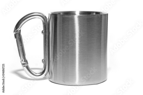 Bicchiere alluminio acciaio inox da montagna o campeggio
