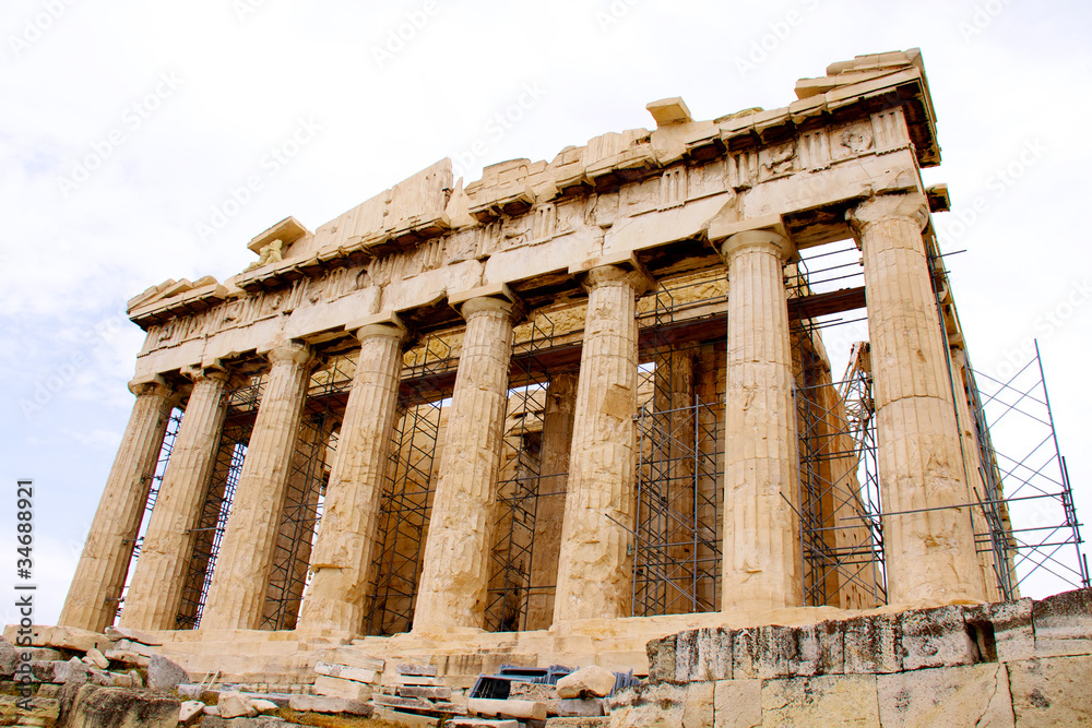 Obraz premium The Parthenon, in Athens Akropolis, Greece