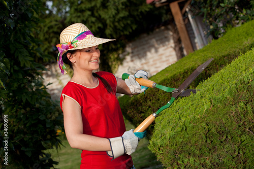 Gardener woman