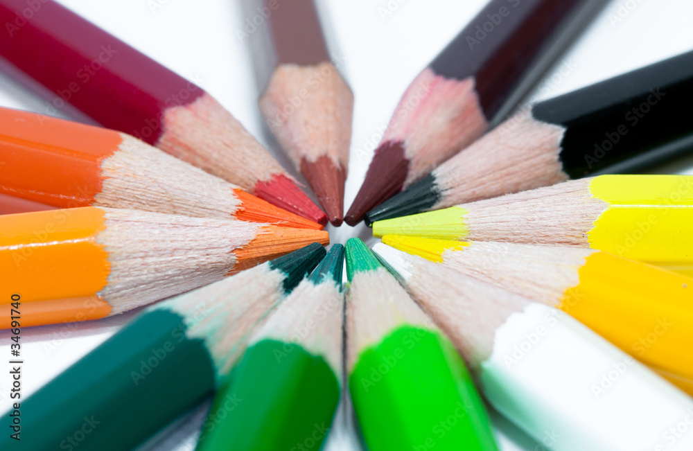 Naklejka premium crayons de couleurs