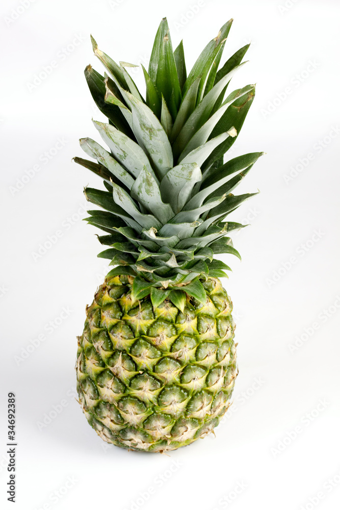 Pineapple is isolated on a white background Pineapple is isolated on a white background