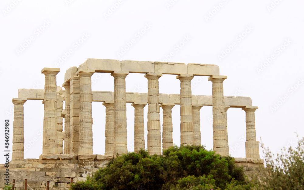 Temple of Poseidon at Cape Sounion near Athens, Greece Temple of Poseidon at Cape Sounion near Athens, Greece
