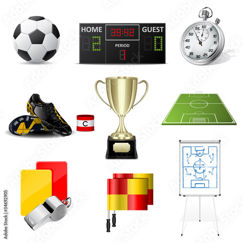 Vector soccer icons