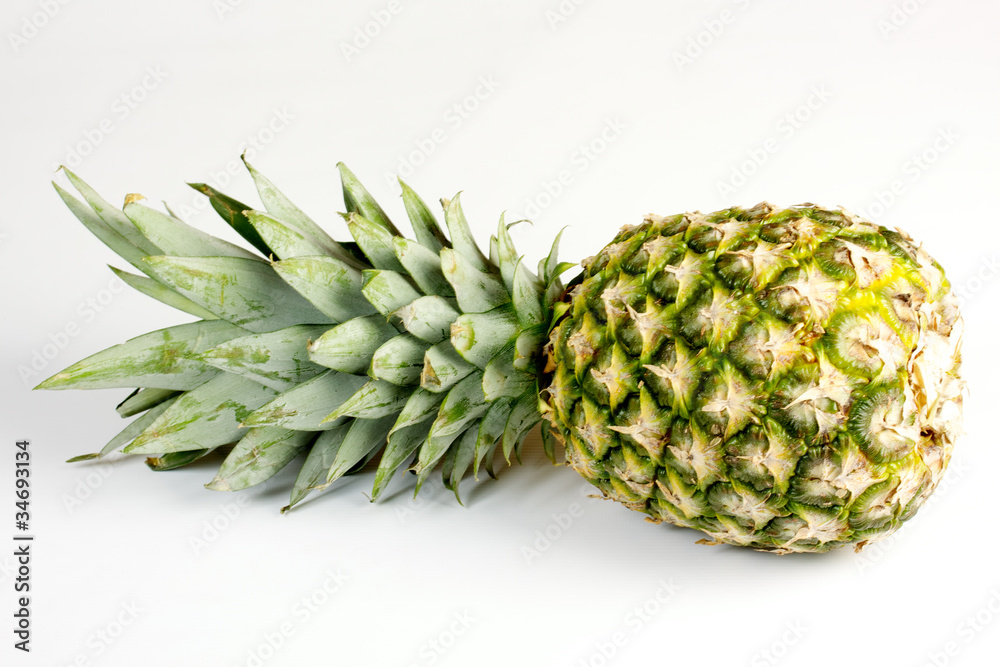 Pineapple is isolated on a white background Pineapple is isolated on a white background