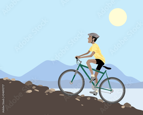 mountain biker