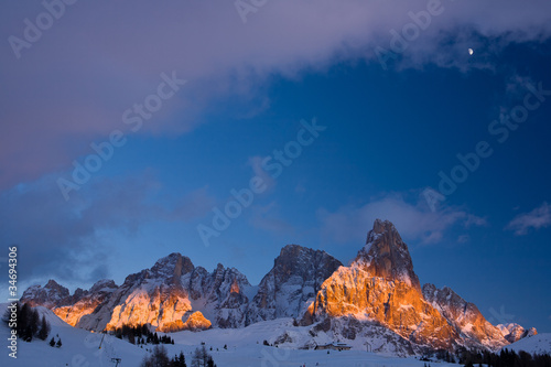 Monte Cimon della Pala e monte Vezzana, Monte Bureloni,Dolomiti
