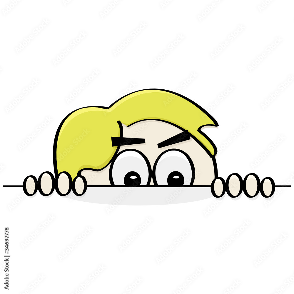 Sneaky boy Stock Vector | Adobe Stock