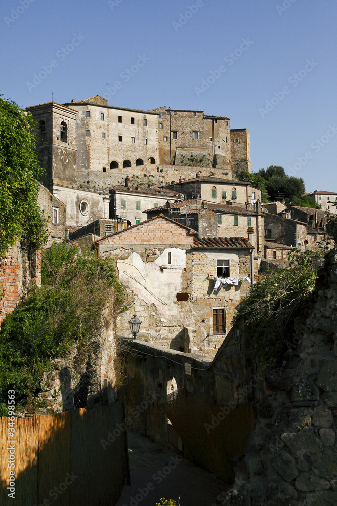 Sorano, panoramica dal Masso Leopoldino