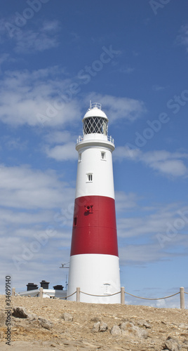the famous lighthouse at portland bill