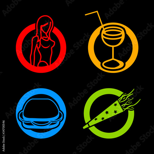 Vector Party Icons