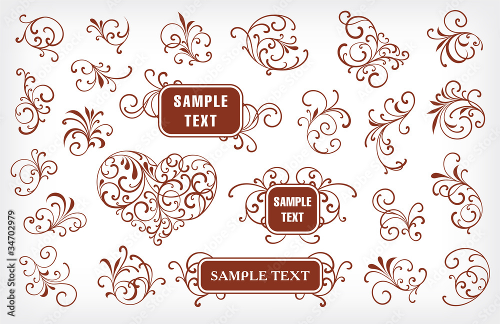 Set of design elements