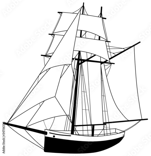 Segelboot Segelschiff Silhouette Schiff Boot