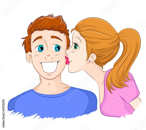 kiss on the cheek