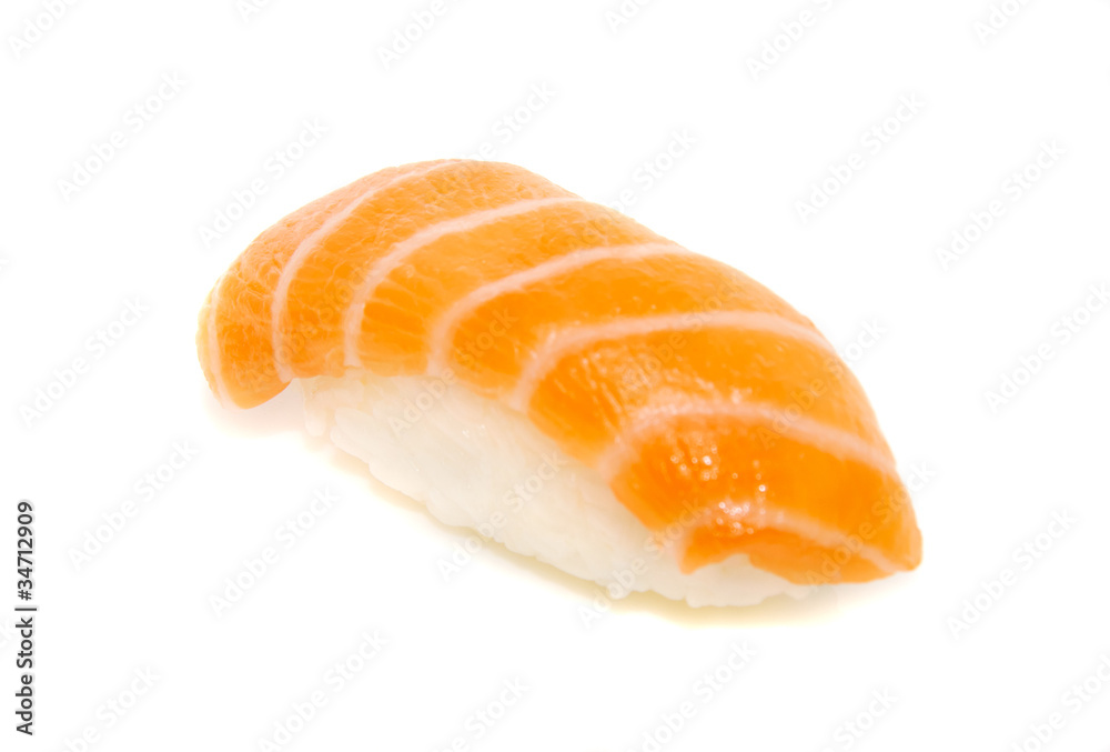 appetizing sushi isolated on the white background