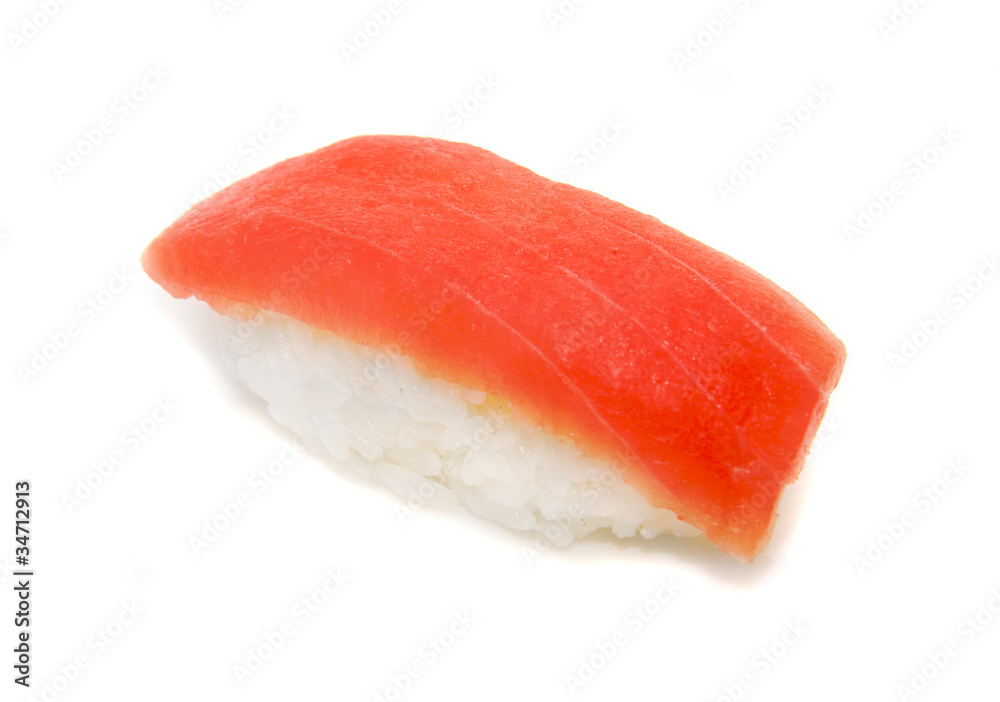 appetizing sushi isolated on the white background appetizing sushi isolated on the white background