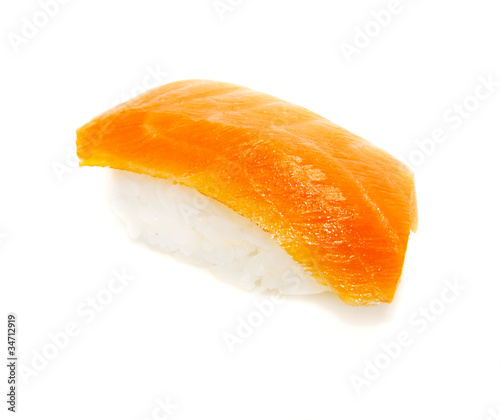 appetizing sushi isolated on the white background