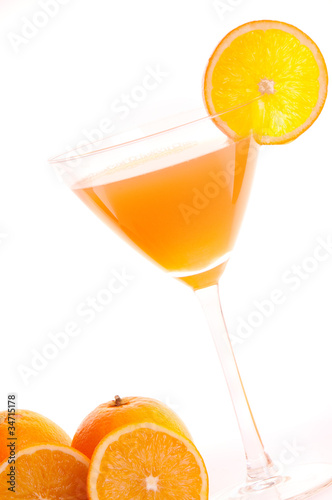 Cóctel de zumo de naranja natural