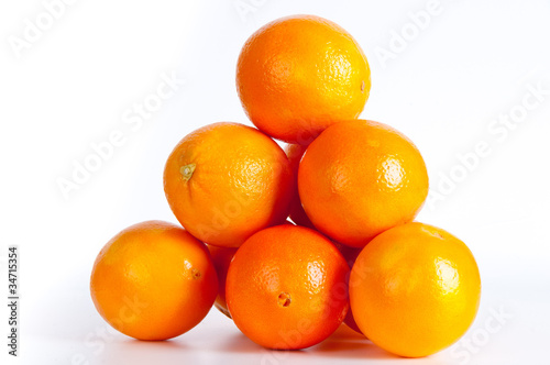 Pirámide de naranjas