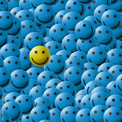 Smiles texture (blue)