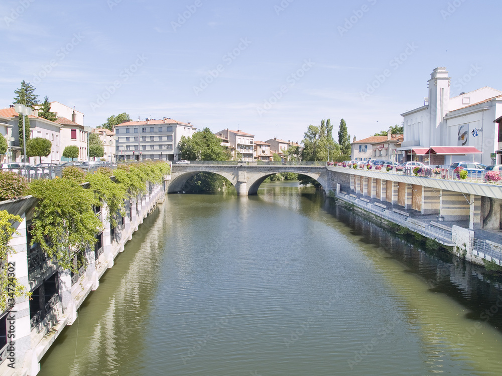Castres town, located in Tarn region, France.