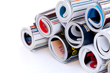 Deken met foto Kranten Magazines  © Frog 974