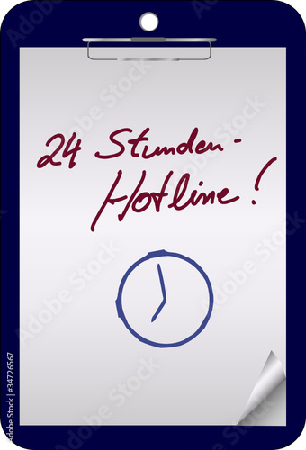 Clipboard - 24 Stunden Hotline