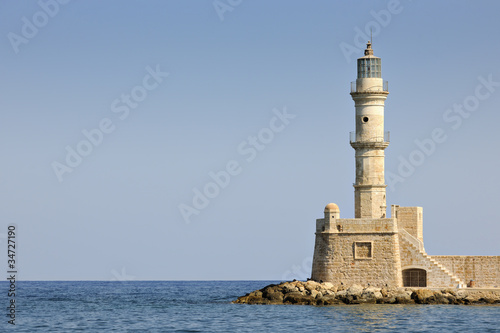 Lighthouse at the Venetian Harbour, Chania