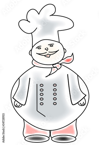 Dibujo de un cocinero