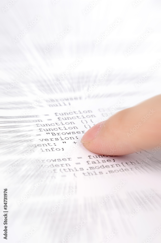 Obraz premium Html code