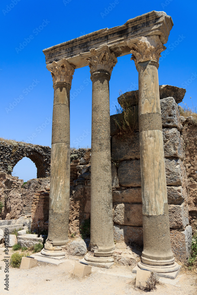 Columns in Ephesus,  Turkey