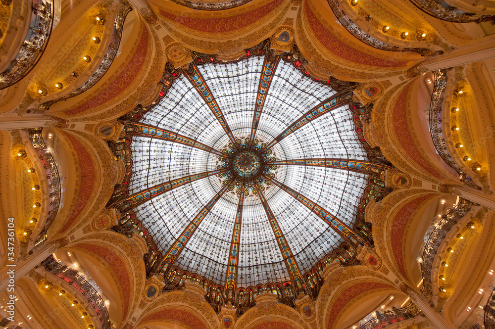 Dome of Galeries Lafayette, Paris, France