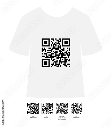 T-Shirt design with QR code
