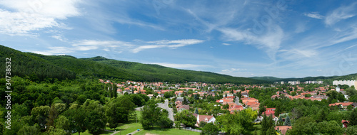 фотографія Panorama of Miskolc from the tower of the Fort Diosgyor