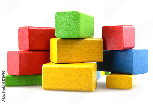 Wooden building blocks