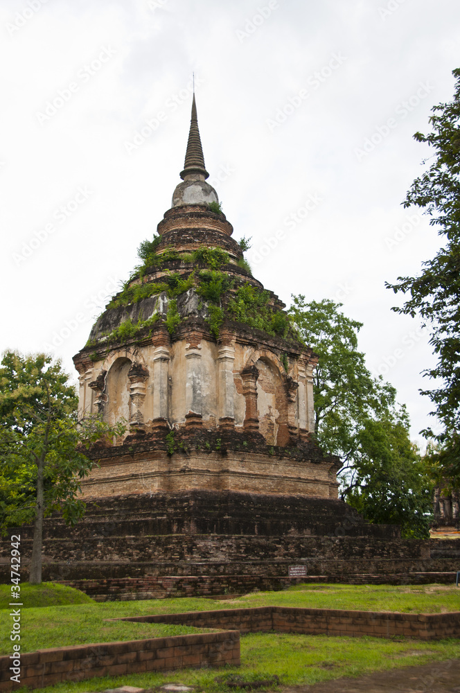 Naklejka premium Northern Thai pagoda.