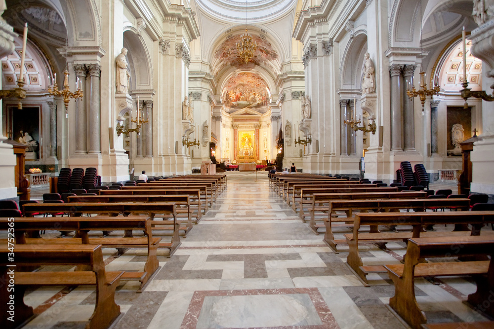 interior of Palermo Cathedral, Sicily