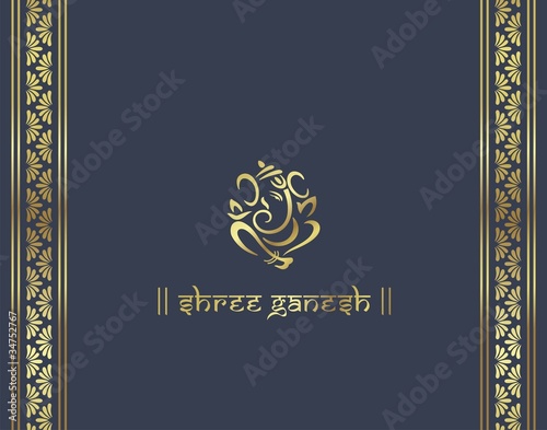 traditional Hindu wedding card, India