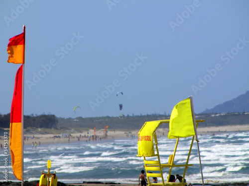 Windy Australian beach photo